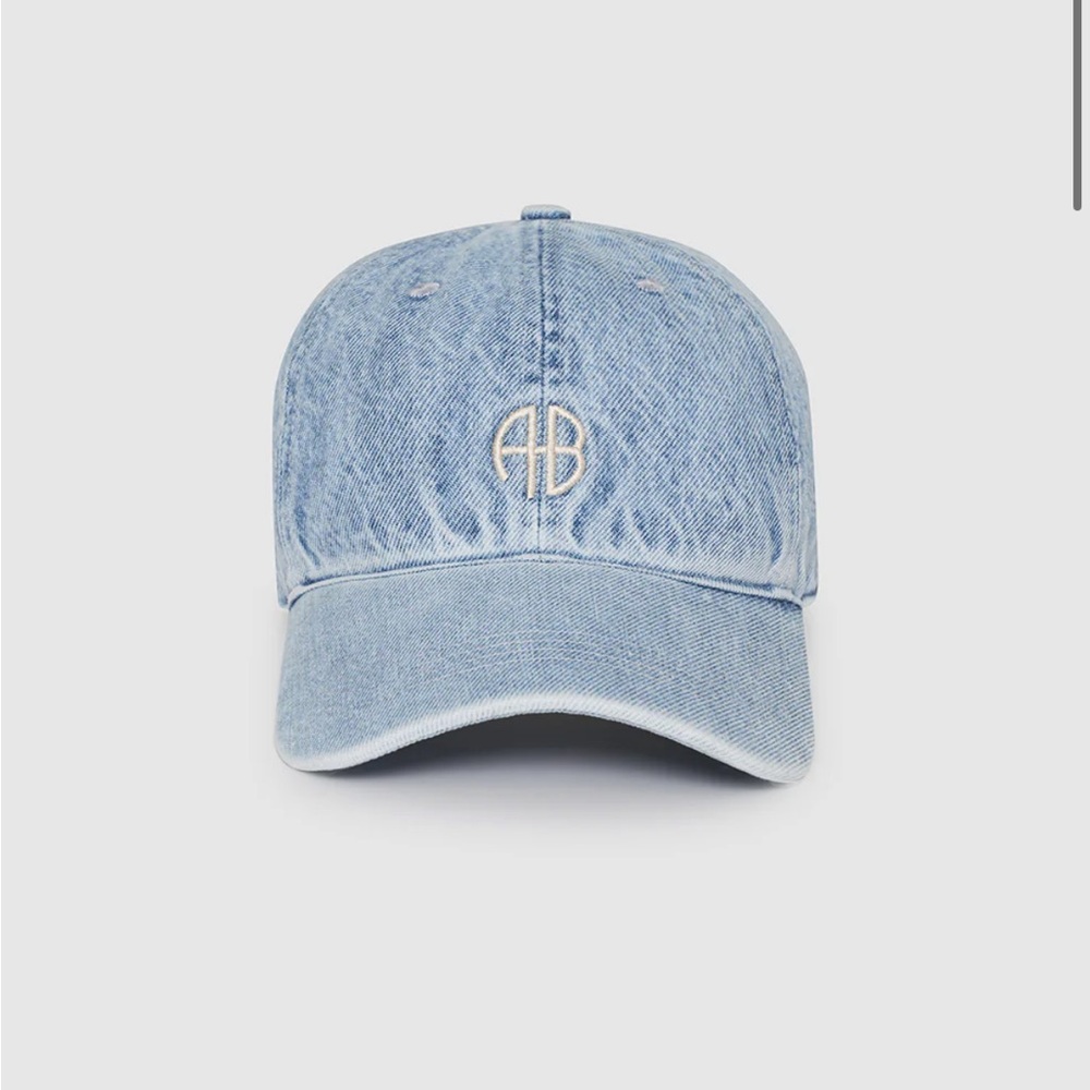 Anine Bing Blue Denim Cap